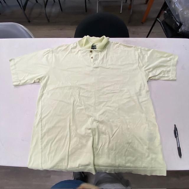 Bolle Golf Mens Polo Shirt Size Large Light Yellow